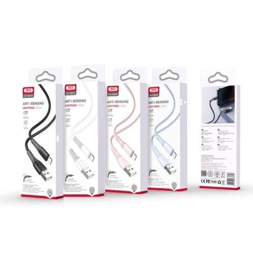Кабель USB XO NB225 Silicone two-color Lightning М'ята упаковка