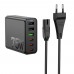 Мережевий Зарядний Пристрій Hoco C133A 3USB/3USB-C QC/PD 75W