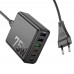 Мережевий Зарядний Пристрій Hoco C133A 3USB/3USB-C QC/PD 75W