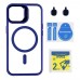 Чохол TPU+PC+Metal Stand Case with MagSafe and Camera Lenses для  15