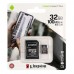Карта Пам'яті Kingston Canvas Select Plus microSDHC (UHS-1) 32gb 10 Class & Adapter