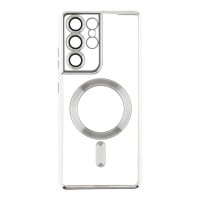 Чохол TPU Metallic Full Camera with Magsafe для Samsung Galaxy S21 Ultra (G998)