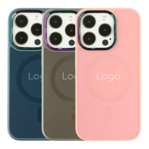 Чохол AG-Glass Chrome Camera with Magsafe для  14 Pro