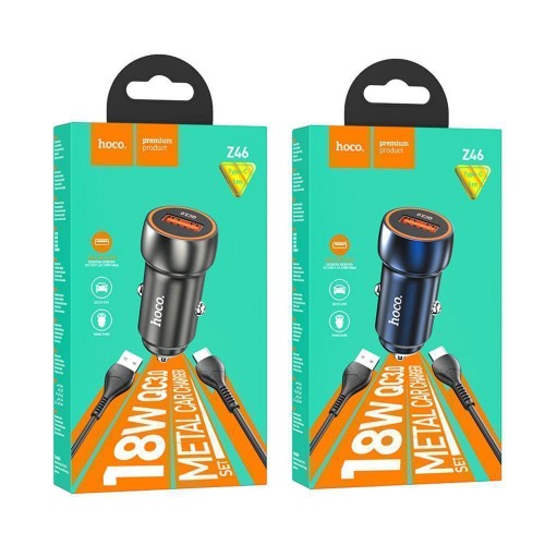 Автомобільний Зарядний Пристрій Hoco Z46A PD20W+QC3.0 Type C