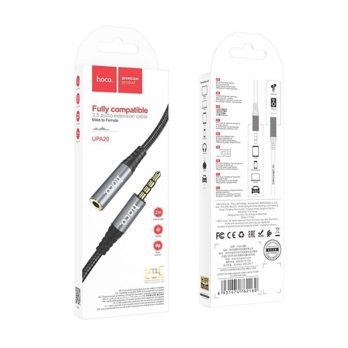 Кабель Aux Hoco UPA20 3.5 audio extension cable 2м