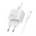 Мережевий Зарядний Пристрій Borofone BAS44A 1USB-C/1USB PD/QC 20W+Type-C to Type-C