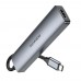 Хаб USB Borofone DH15 6-в-1 Type-C to HDMI+PD+USB3.0+USB2.0+SD+TF(L=0.15M)