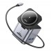 Хаб USB Hoco HB49 Type-C to HDTV+PD100W+USB3.0*3+SD+TF+RJ45(1Gbps)+Wireless 15W