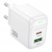 Мережевий Зарядний Пристрій Borofone BAS45A 1USB-C/1USB PD/QC 30W