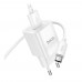 Мережевий Зарядний Пристрій Hoco C145A 1USB QC 18W+USB to Type-C