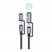 Кабель USB Hoco U138 USB-C/iP to USB-C/LED Light 1.2m