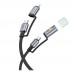 Кабель USB Hoco U138 USB-C/iP to USB-C/LED Light 1.2m