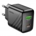 Мережевий Зарядний Пристрій Hoco CS25A 1USB-C/1USB PD/QC 20W