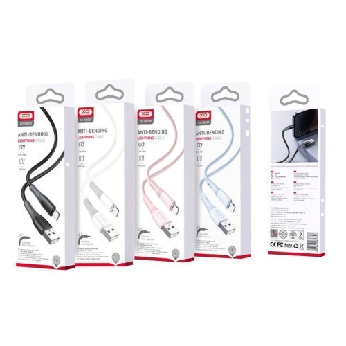 Кабель USB XO NB225 Silicone two-color Lightning