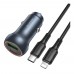 Автомобільний Зарядний Пристрій Borofone BZ32B 1USB/1USB-C QC/PD48W+Type-C to Lightning