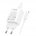 Мережевий Зарядний Пристрій Hoco C143A 1USB-C PD/QC 20W+Type-C to Type-C