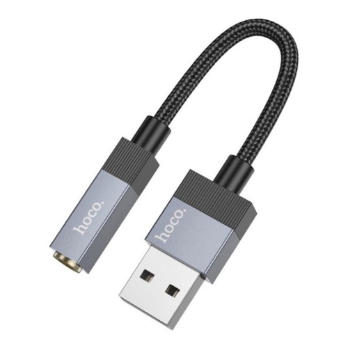 Кабель Aux Hoco UPA32D USB-A to Aux 3.5mm (Female) 15cm