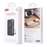 Універсальна Мобільна Батарея Power Bank XO PR233 PD30W Magnetic wireless 15W Type-C with U-shaped holder 10000mAh