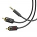 Кабель Aux Hoco UPA28 AUX 3.5 to dual RCA 1.5m