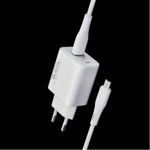 Мережевий Зарядний Пристрій Ridea RW-18123 Rapid 1USB QC 18W+Micro