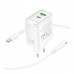 Мережевий Зарядний Пристрій Borofone BA89A 1USB-C/1USB PD/QC 30W+Type-C to Type-C Мережевий Зарядний Пристрій Borofone BA89A 1USB-C/1USB PD/QC 30W+Type-C to Type-C