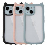 Чохол TPU+PC Cat Ears Case для iPhone 15