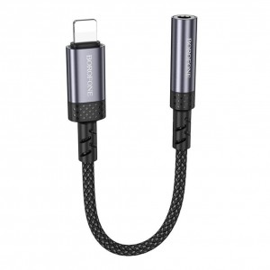 Перехідник Borofone BV24 iP to AUX 3.5mm (female) 15cm Перехідник Borofone BV24 iP to AUX 3.5mm (female) 15cm