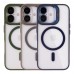 Чохол TPU+PC+Metal Stand Case with MagSafe and Camera Lenses для iPhone 16