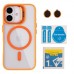 Чохол TPU+PC+Metal Stand Case with MagSafe and Camera Lenses для iPhone 16 Чохол TPU+PC+Metal Stand Case with MagSafe and Camera Lenses для iPhone 16
