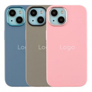 Чохол Silicone Case Metal Buttons (AA) для iPhone 12/12 Pro