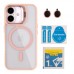 Чохол TPU+PC+Metal Stand Case with MagSafe and Camera Lenses для iPhone 16 Чохол TPU+PC+Metal Stand Case with MagSafe and Camera Lenses для iPhone 16