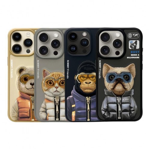 Чохол TPU+PC Nimmy 3D with Metal Buttons для iPhone 15