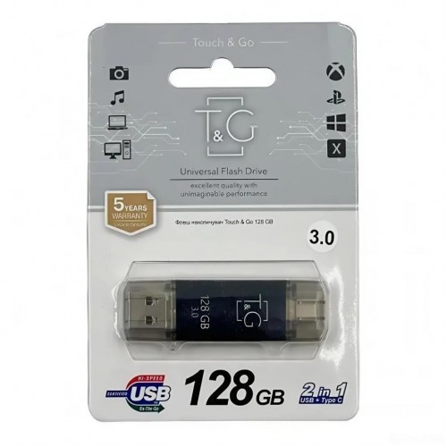 USB Flash Drive T&G 128gb USB/Type C 009