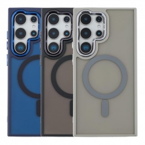 Чохол TPU+PC Space Magnetic Color with Magsafe для Samsung Galaxy S25 Ultra 5G (S938)