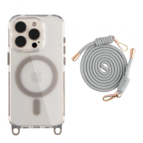 Чохол TPU+PC LanyardCase with MagSafe для iPhone 15 Pro