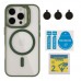 Чохол TPU+PC+Metal Stand Case with MagSafe and Camera Lenses для iPhone 16 Pro Чохол TPU+PC+Metal Stand Case with MagSafe and Camera Lenses для iPhone 16 Pro