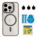 Чохол TPU+PC+Metal Stand Case with MagSafe and Camera Lenses для iPhone 16 Pro Чохол TPU+PC+Metal Stand Case with MagSafe and Camera Lenses для iPhone 16 Pro