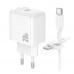 Мережевий Зарядний Пристрій Borofone BAS43A 1USB-C PD/QC 20W+Type-C to Type-C