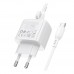 Мережевий Зарядний Пристрій Borofone BAS43A 1USB-C PD/QC 20W+Type-C to Type-C