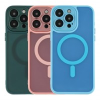 Чохол TPU+PC Magnetic Matte Camera Lens with Magsafe для iPhone 15 Pro Чохол TPU+PC Magnetic Matte Camera Lens with Magsafe для iPhone 15 Pro