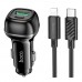 Автомобільний Зарядний Пристрій Hoco Z58A 1USB/1USB-C QC/PD48W+Type-C to Lightning