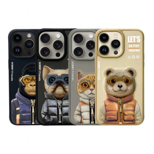 Чохол TPU+PC Nimmy 3D with Metal Buttons для iPhone 15 Pro