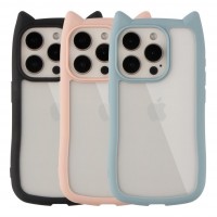 Чохол TPU+PC Cat Ears Case для iPhone 15 Pro