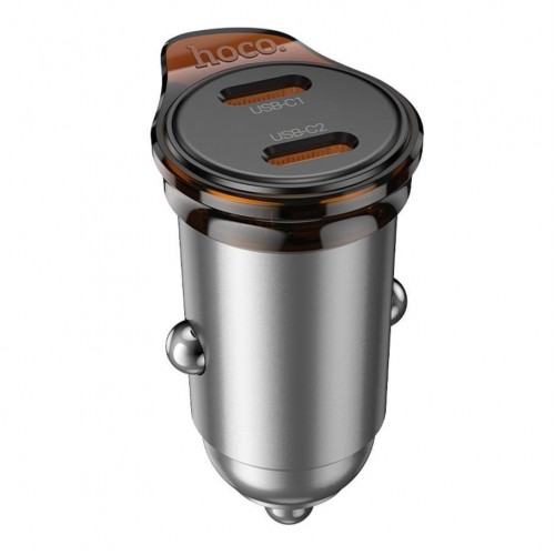Автомобільний Зарядний Пристрій Hoco NZ16B 2USB-C QC/PD45W