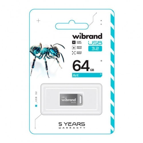 USB флеш-накопичувач 3.2 Wibrand 64gb Ant Gen1