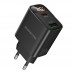 Мережевий Зарядний Пристрій Borofone BA96A 1USB-C/1USB PD/QC 20W Led Display
