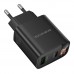 Мережевий Зарядний Пристрій Borofone BA96A 1USB-C/1USB PD/QC 20W Led Display
