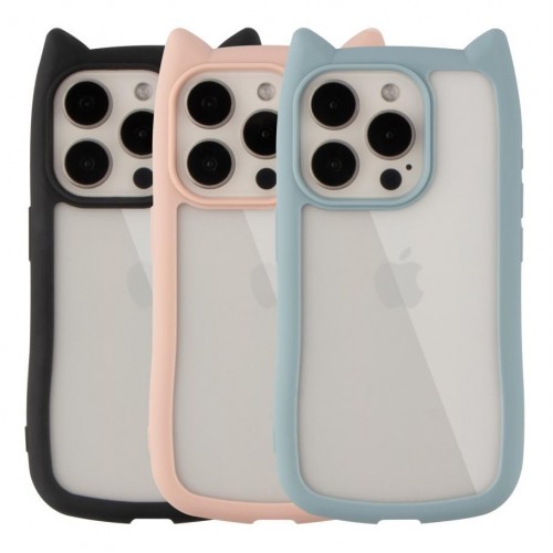 Чохол TPU+PC Cat Ears Case для iPhone 15 Pro Max