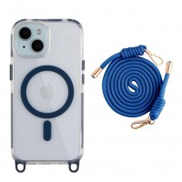 Чохол TPU+PC LanyardCase with MagSafe для iPhone 15