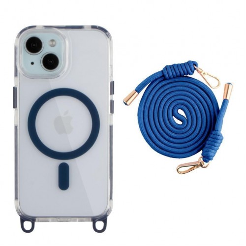 Чохол TPU+PC LanyardCase with MagSafe для iPhone 15